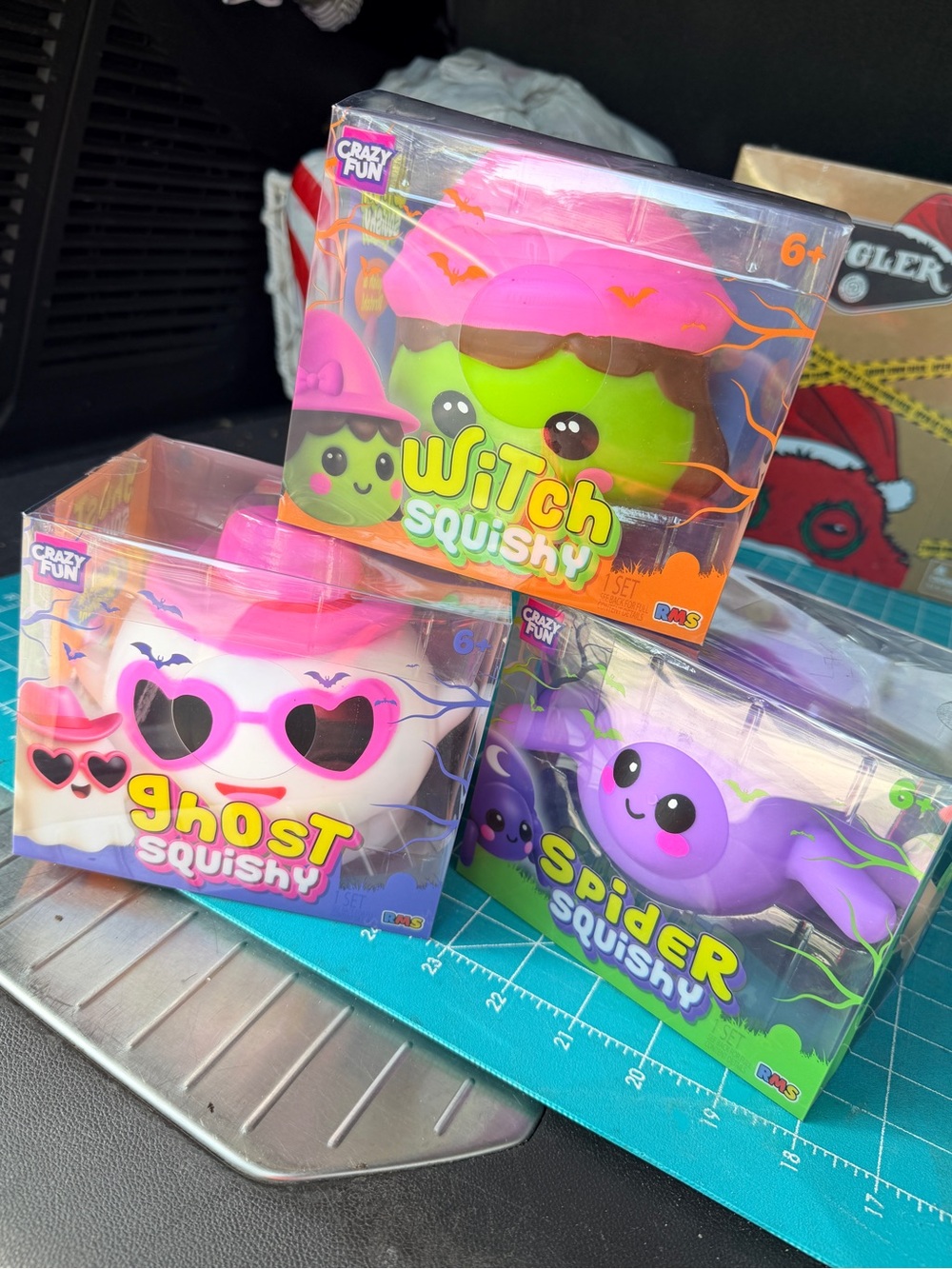 CRAZY FUN RMS -HALLOWEEN SET WITCH GHOST SPIDER - NIB- 👻🕷️🧙♀️